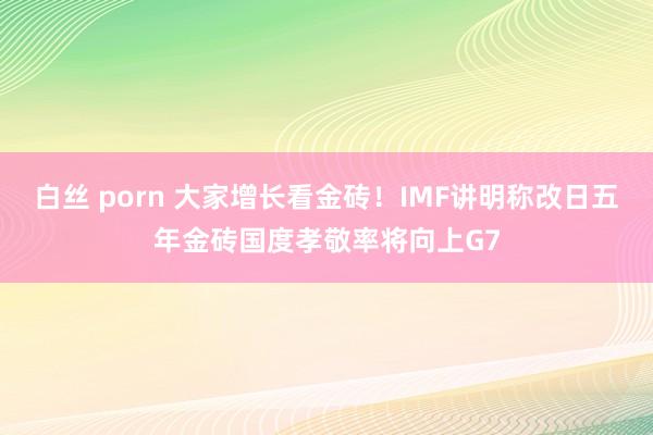 白丝 porn 大家增长看金砖！IMF讲明称改日五年金砖国度孝敬率将向上G7