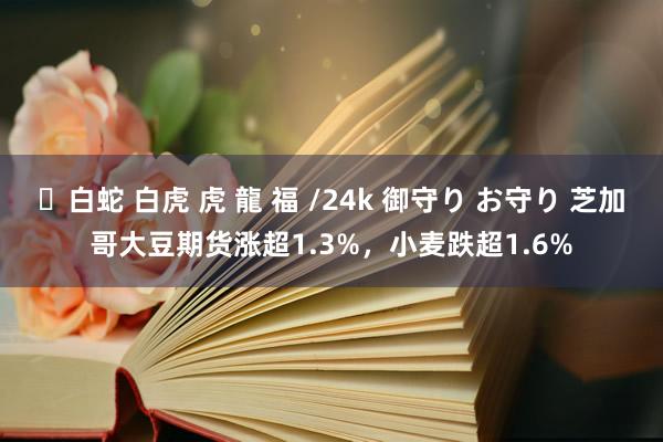 ✨白蛇 白虎 虎 龍 福 /24k 御守り お守り 芝加哥大豆期货涨超1.3%，小麦跌超1.6%