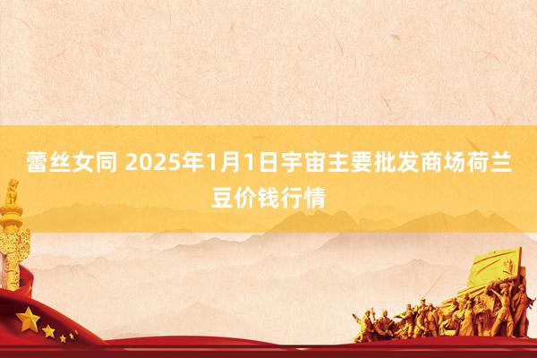 蕾丝女同 2025年1月1日宇宙主要批发商场荷兰豆价钱行情